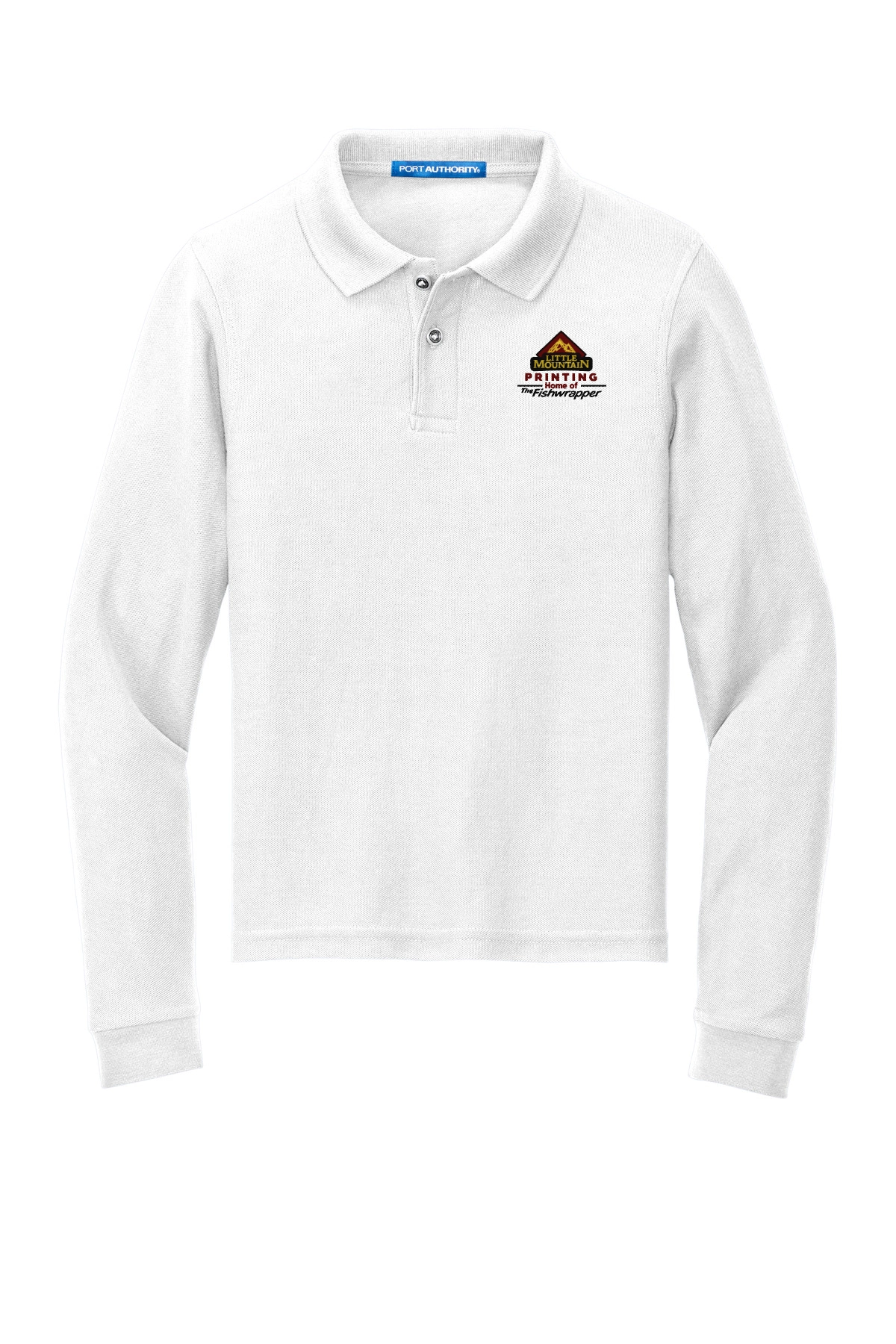 Variant Image for Y500LS - Port Authority® Youth Silk Touch™ Long Sleeve Polo - LMP - 3 Color - Maroon,Black,Gold - Website Little Mountain Printing