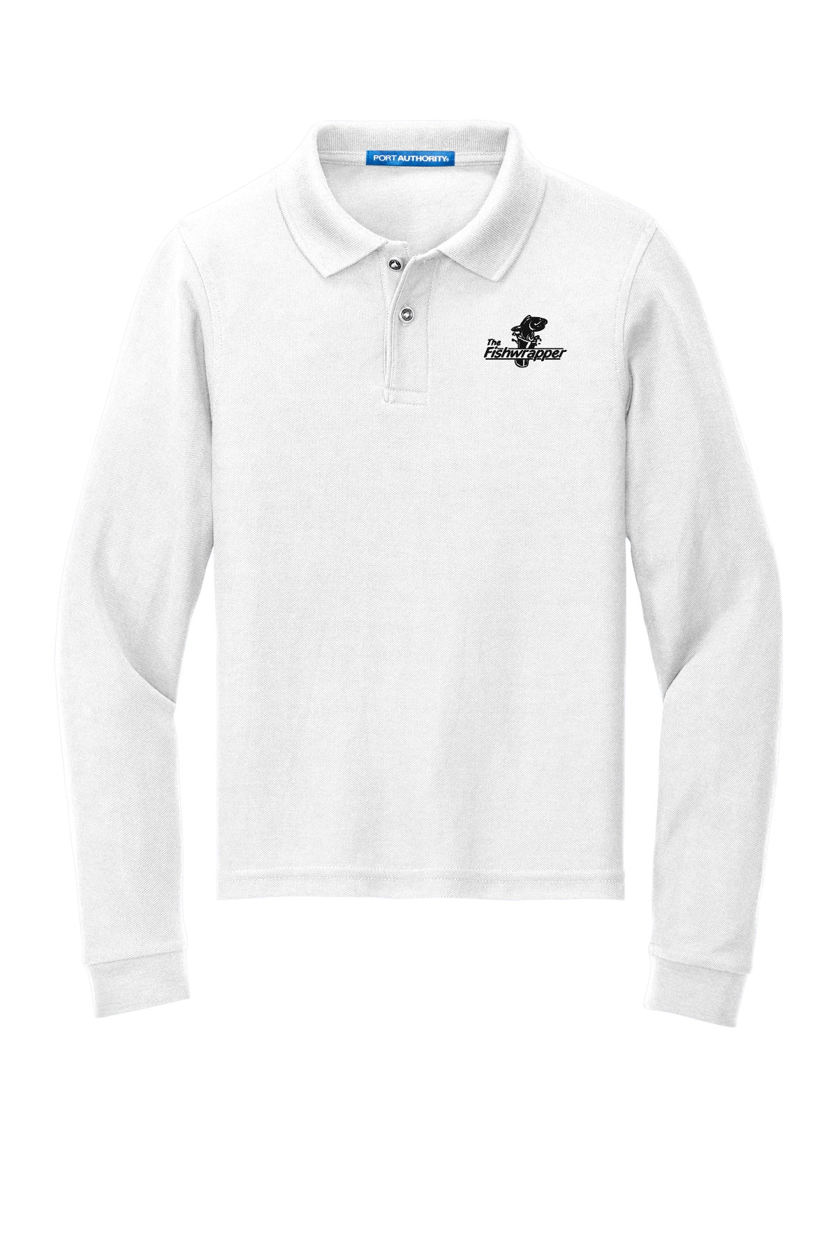 Variant Image for Y500LS - Port Authority® Youth Silk Touch™ Long Sleeve Polo - FW - 1 Color Black - Website Little Mountain Printing