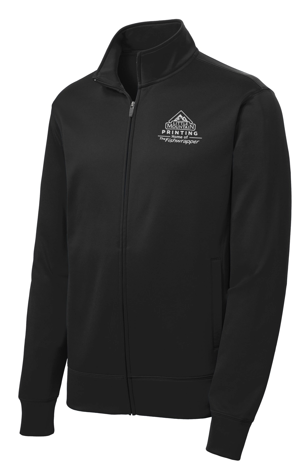 Variant Image for YST241 - Sport-Tek® Youth Sport-Wick® Fleece Full-Zip Jacket - LMP - 1 Color - White - Website Little Mountain Printing
