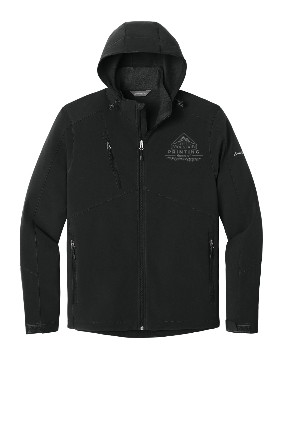 Variant Image for EB536 - Eddie Bauer® Hooded Soft Shell Parka - LMP - 1 Color - Two Tone - Website Little Mountain Printing