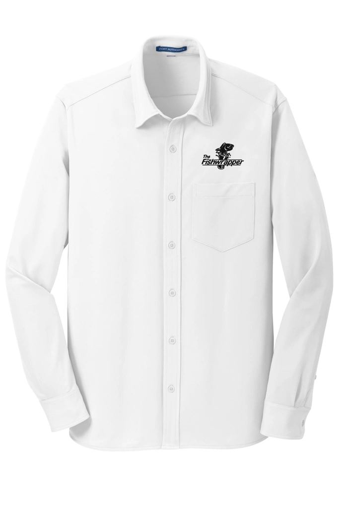 Variant Image for K570 - Port Authority® Dimension Knit Dress Shirt. - FW - 1 Color Black - Website Little Mountain Printing