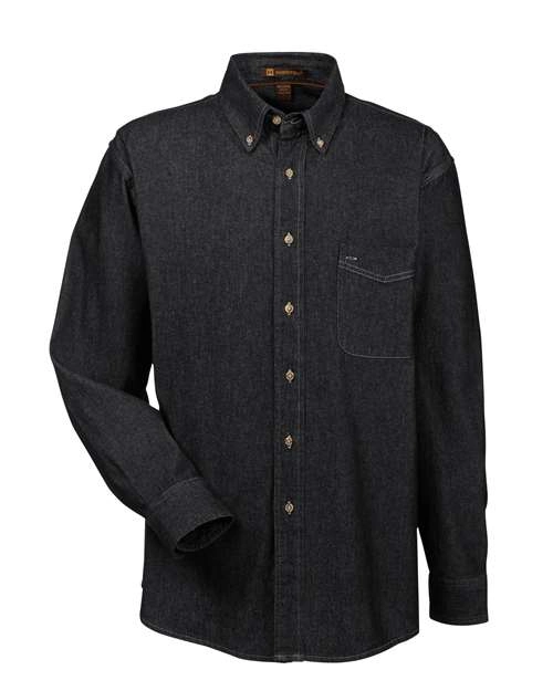 Variant Image for M550 -  Harriton Men's Long-Sleeve Denim Shirt - LMP - 1 Color - Two Tone - Website Little Mountain Printing