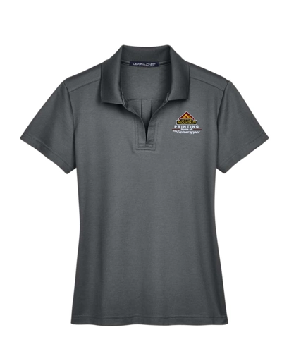 Variant Image for DG20W  - Devon & Jones CrownLux Performance® Ladies' Plaited Polo - LMP - 3 Color - Maroon,White,Gold - Website Little Mountain Printing