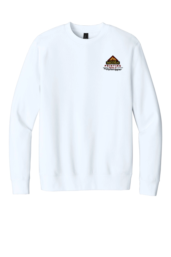 Variant Image for DT6104 - District® V.I.T.™Fleece Crew - LMP - 3 Color - Maroon,Black,Gold - Website Little Mountain Printing