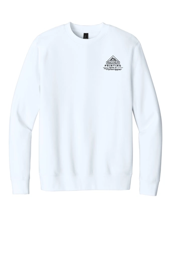 Variant Image for DT6104 - District® V.I.T.™Fleece Crew - LMP - 1 Color - Black - Website Little Mountain Printing