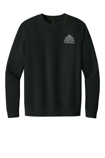 Variant Image for DT6104 - District® V.I.T.™Fleece Crew - LMP - 1 Color - White - Website Little Mountain Printing