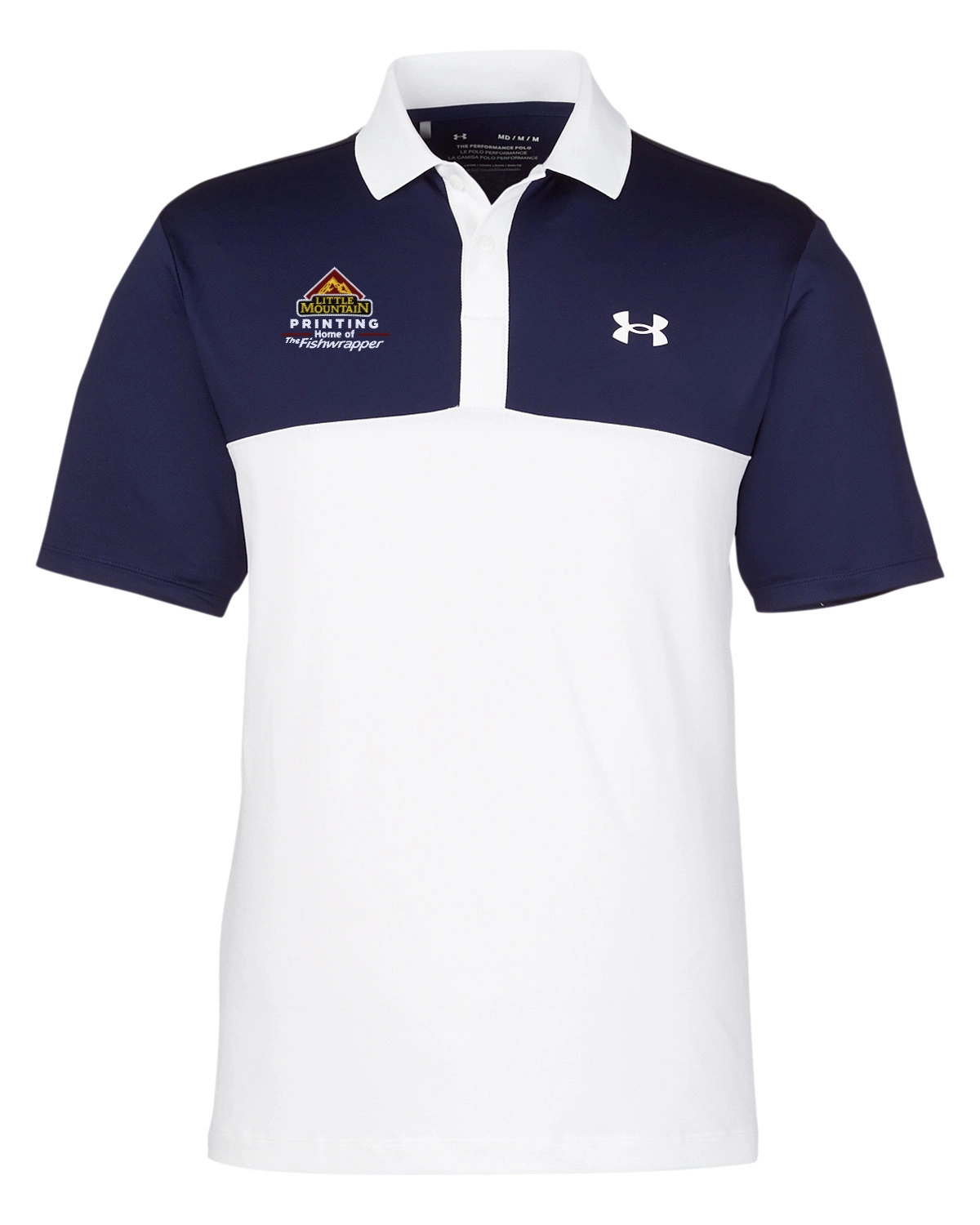 Variant Image for 1377375 - Under Armour Performance 3.0 Colorblock Polo - LMP - 3 Color - Maroon,White,Gold - Website Little Mountain Printing
