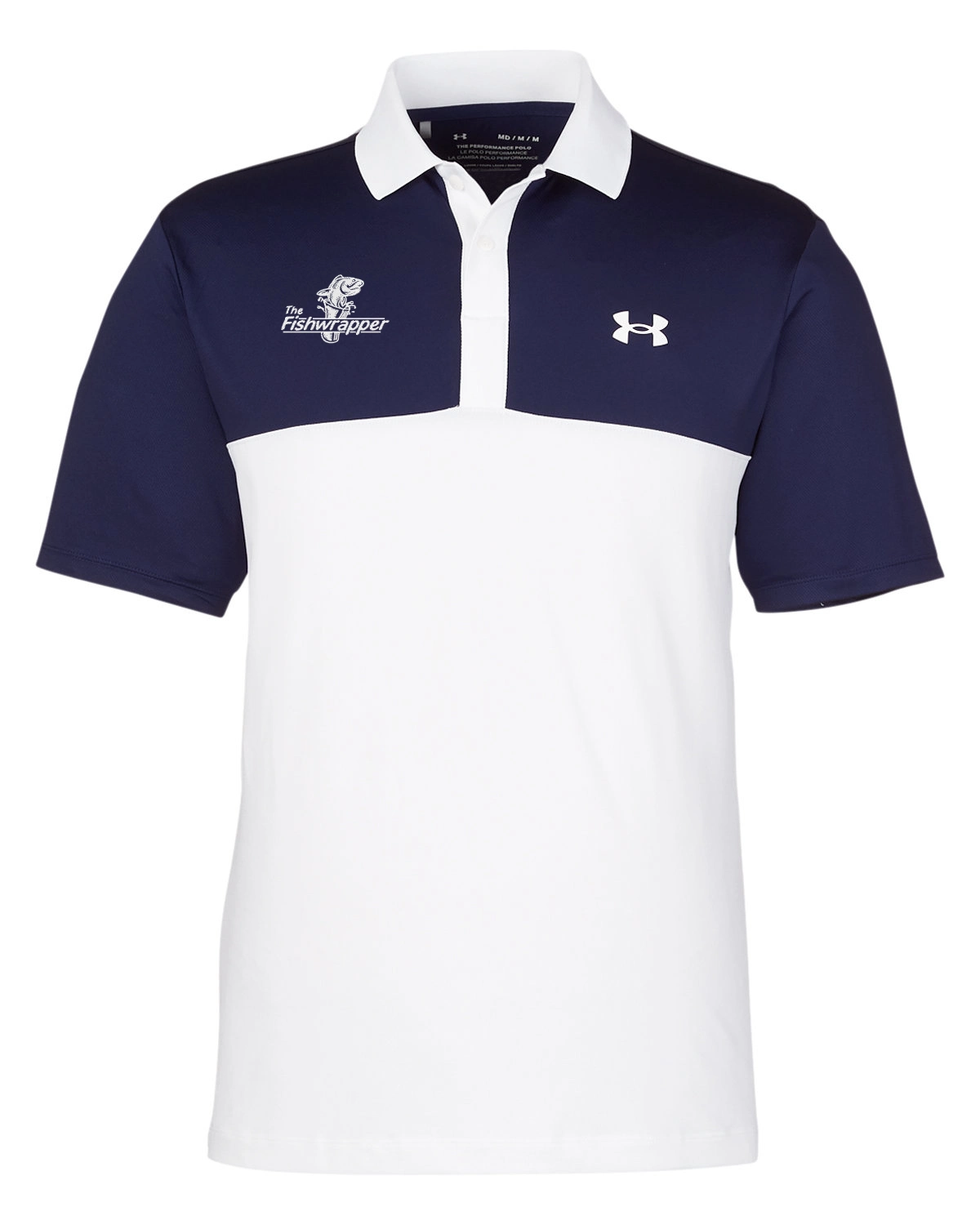 Variant Image for 1377375 - Under Armour Performance 3.0 Colorblock Polo - FW - 1 Color White - Website Little Mountain Printing