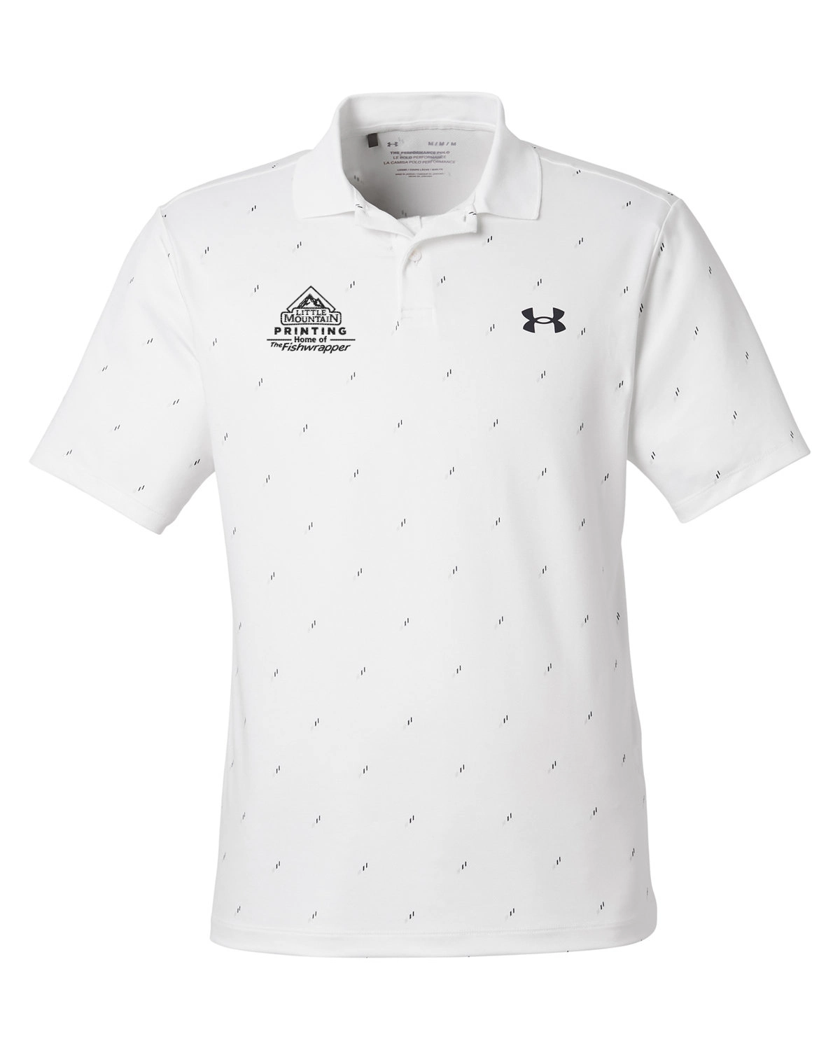 Variant Image for 1377377 - Under Armour 3.0 Printed Performance Polo - LMP - 1 Color - Black - Website Little Mountain Printing