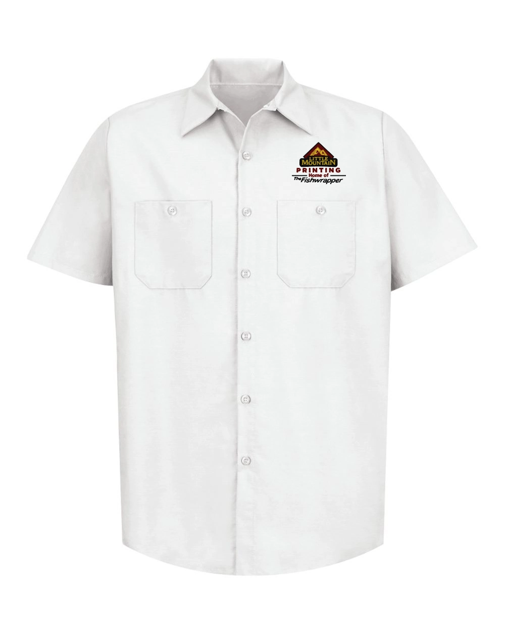 Variant Image for SP24 - Red Kap Industrial Short Sleeve Work Shirt - LMP - 3 Color - Maroon,Black,Gold - Website Little Mountain Printing