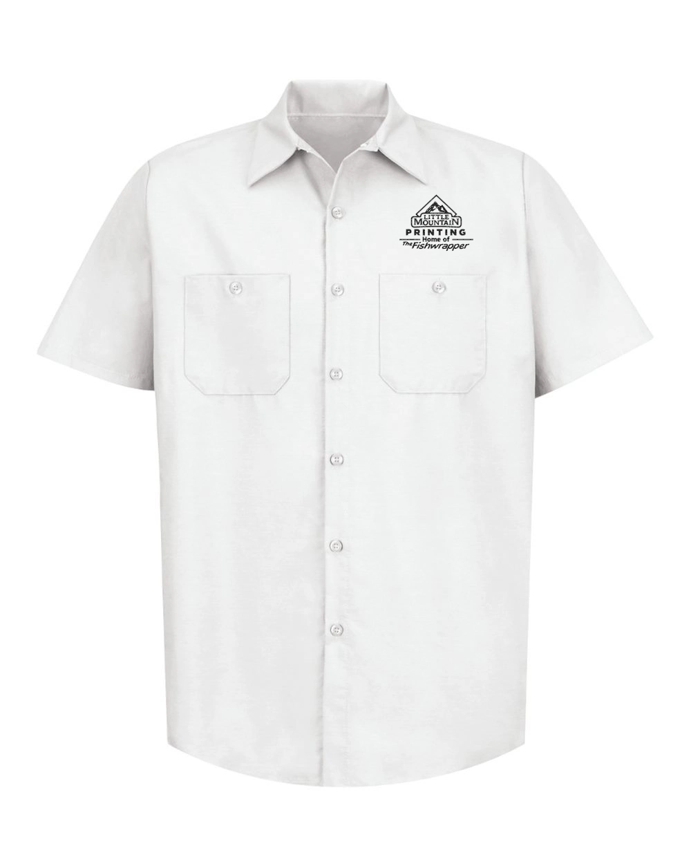 Variant Image for SP24 - Red Kap Industrial Short Sleeve Work Shirt - LMP - 1 Color - Black - Website Little Mountain Printing