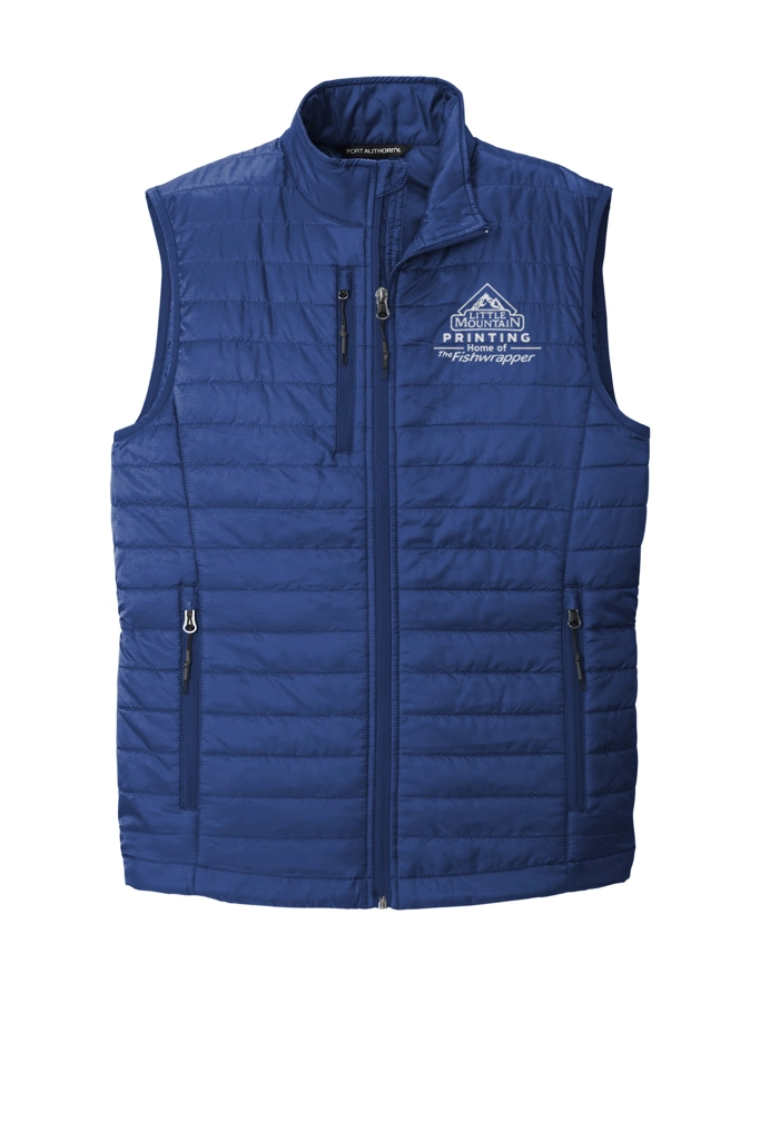 Variant Image for J851 - Port Authority® Packable Puffy Vest - LMP - 1 Color - White - Website Little Mountain Printing