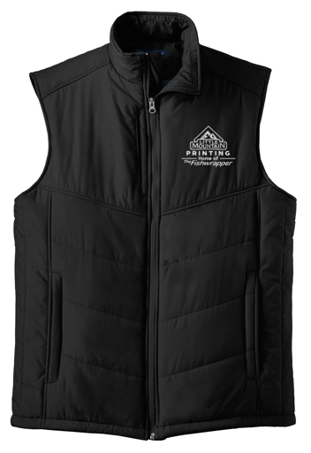 Variant Image for J709 - Port Authority® Puffy Vest - LMP - 1 Color - White - Website Little Mountain Printing