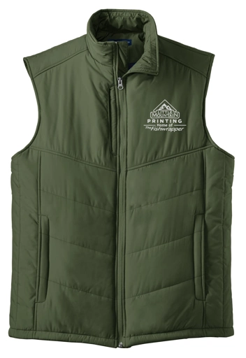Variant Image for J709 - Port Authority® Puffy Vest - LMP - 1 Color - White - Website Little Mountain Printing