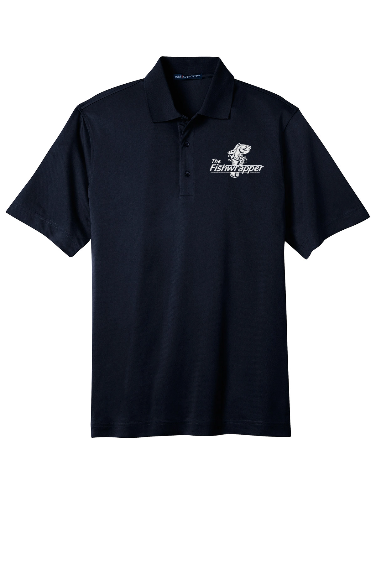 Variant Image for TLK527 - Port Authority® Tall Tech Pique Polo - FW - 1 Color White - Website Little Mountain Printing