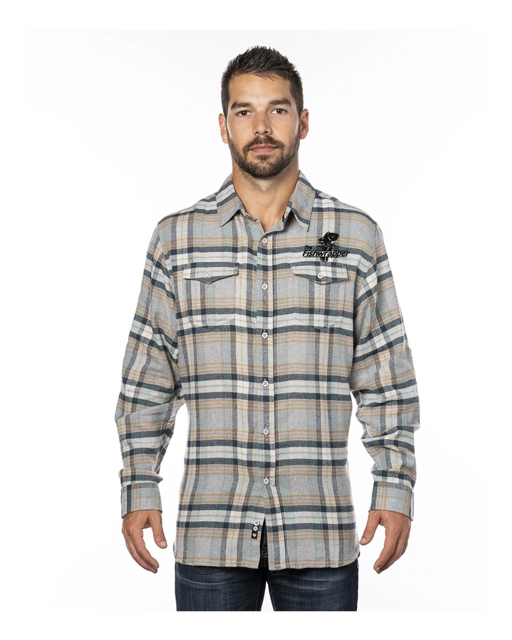 Variant Image for 8210 - Burnside Yarn-Dyed Flannel Shirt - FW - 1 Color Black - Website Little Mountain Printing