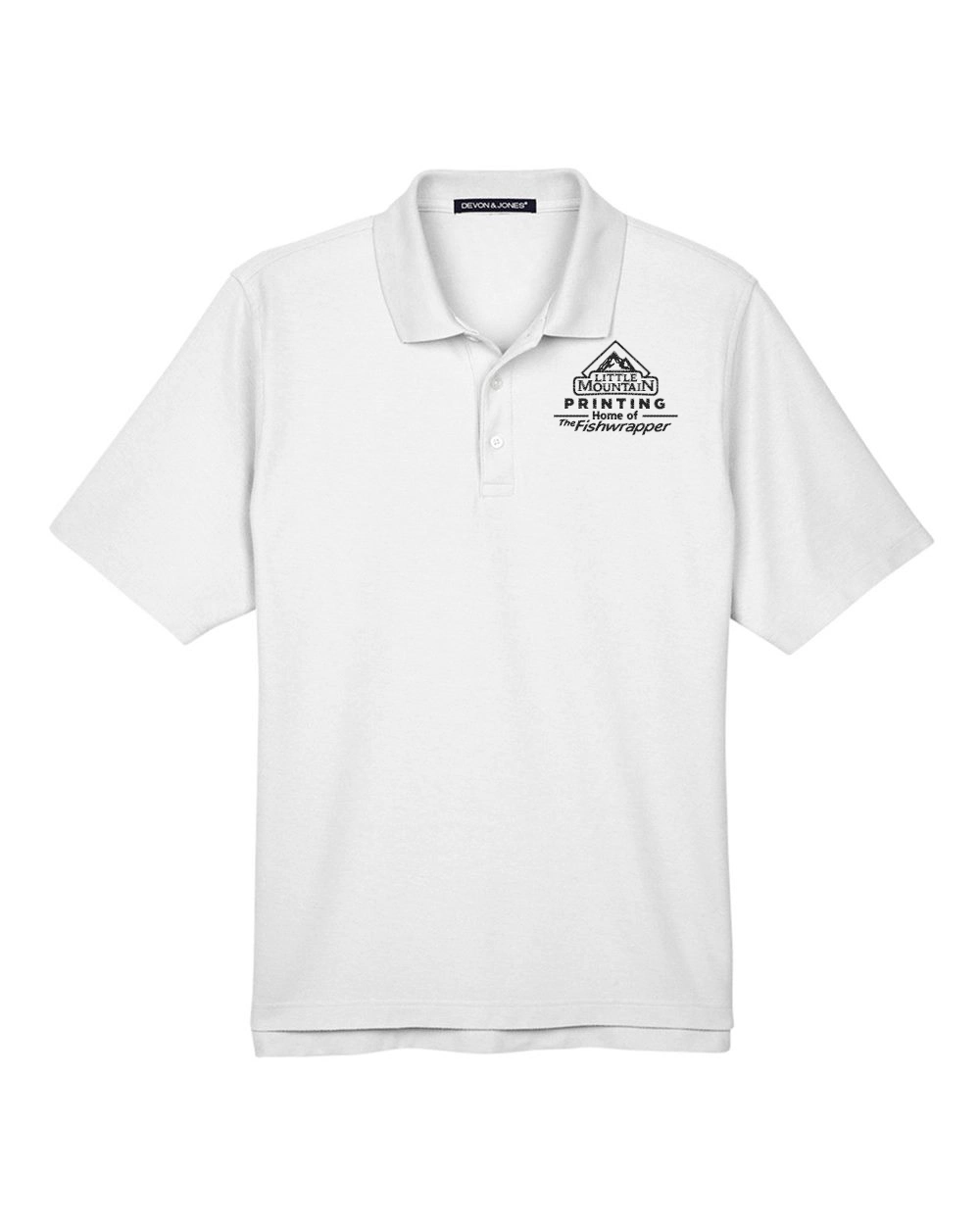 Variant Image for DG150 - Devon & Jones Men's DRYTEC20™ Performance Polo - LMP - 1 Color - Black - Website Little Mountain Printing