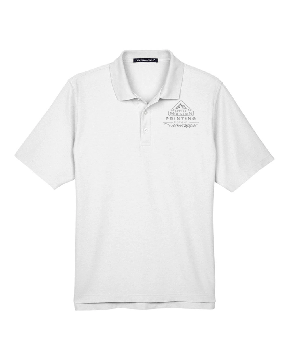 Variant Image for DG150 - Devon & Jones Men's DRYTEC20™ Performance Polo - LMP - 1 Color - Tone on Tone - Website Little Mountain Printing