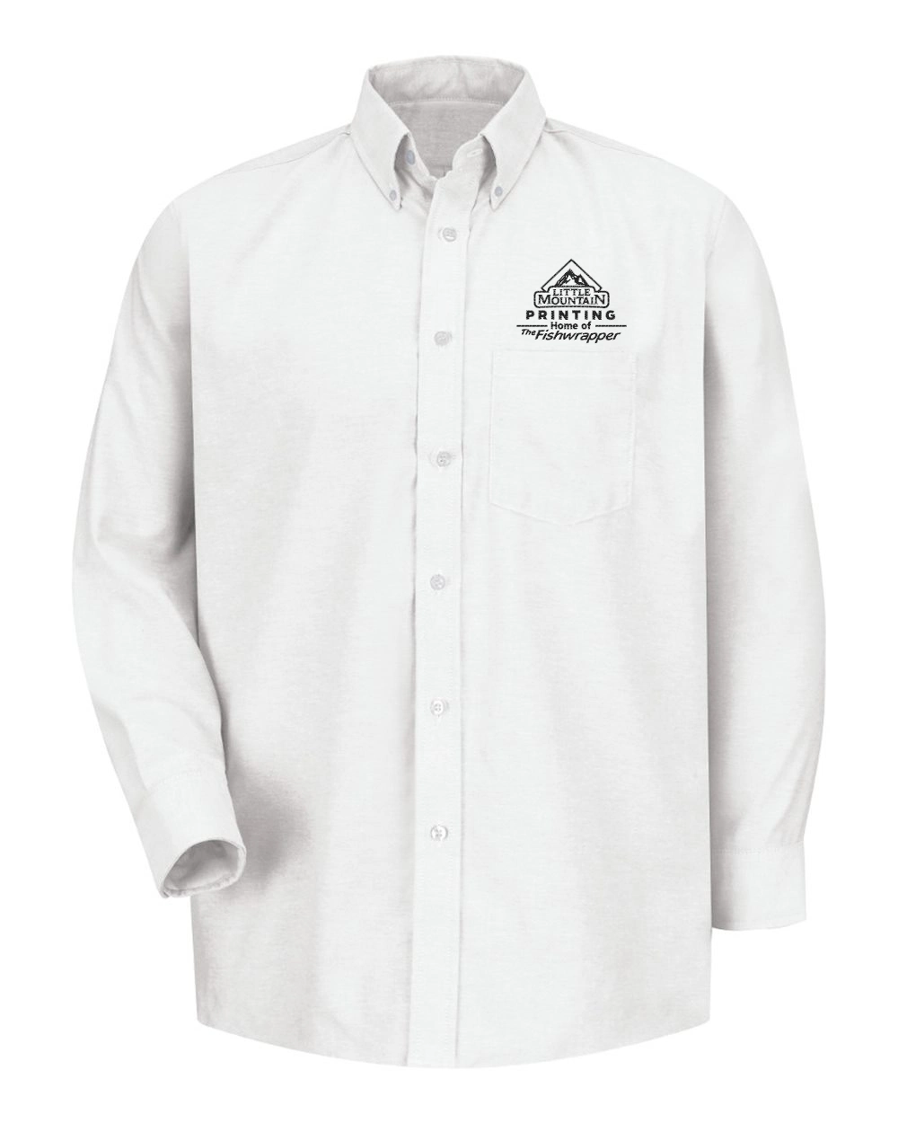 Variant Image for SR70 - Red Kap Executive Oxford Dress Shirt - LMP - 1 Color - Black - Website Little Mountain Printing