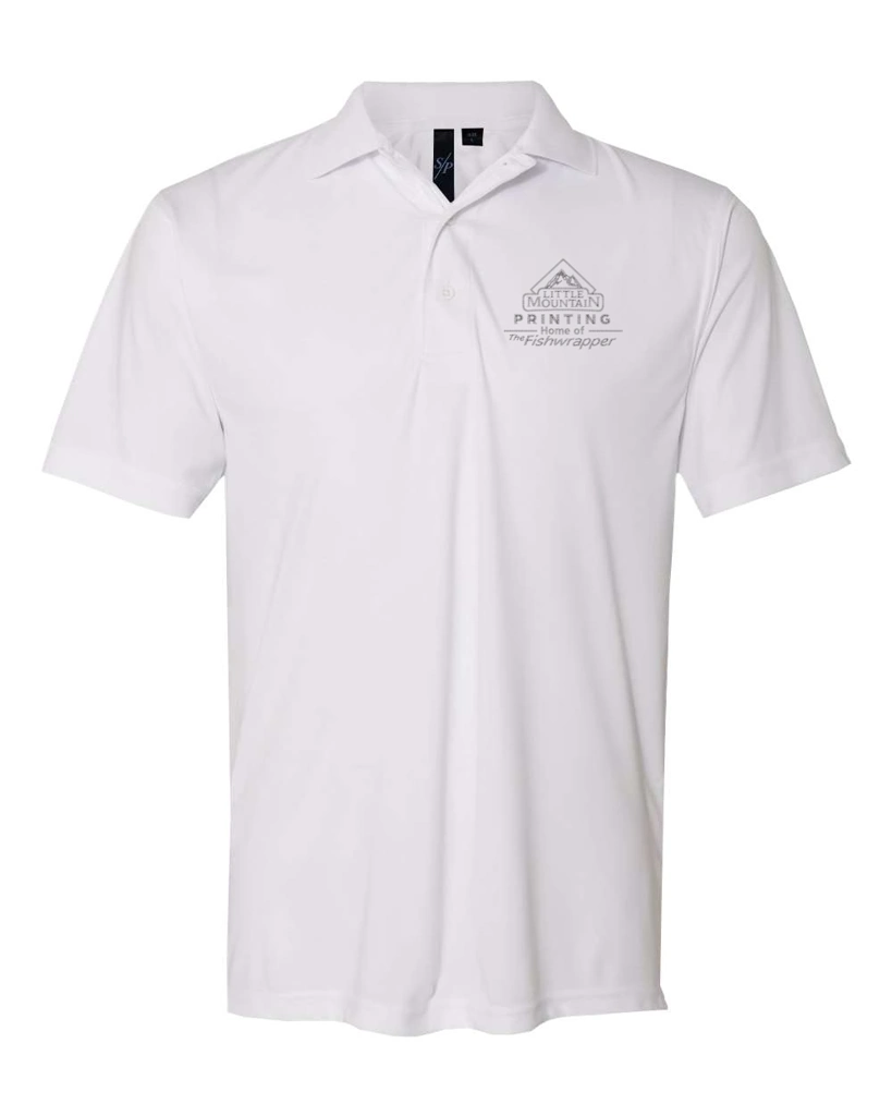 Variant Image for 0100 - Sierra Pacific Value Polyester Polo - LMP - 1 Color - Tone on Tone - Website Little Mountain Printing
