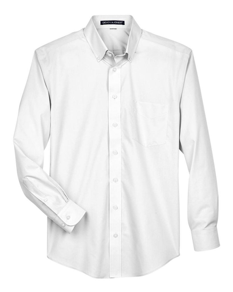 D620T - Devon & Jones Men's Tall Crown Collection® Broadcloth Woven Dress Shirt