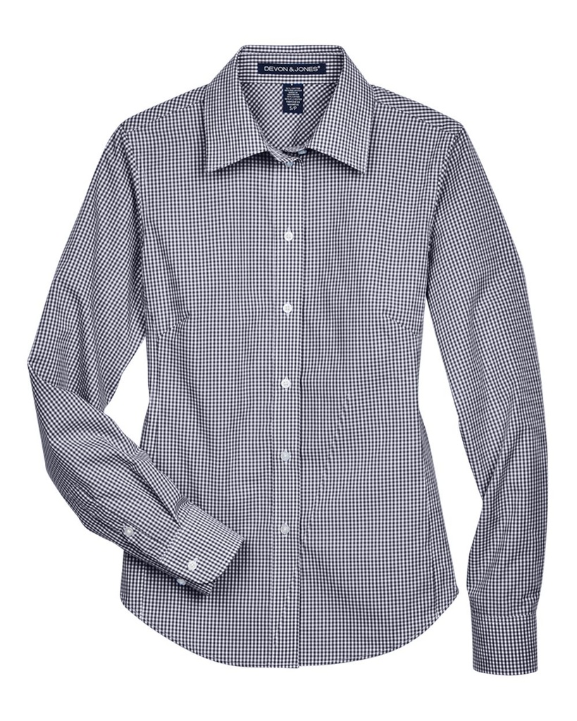 D640W - Devon & Jones - Women's Crown Collection® Gingham Check Woven Dress Shirt