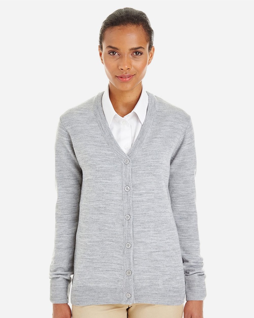 M425W - Harriton - Women's Pilbloc V-Neck Button Cardigan Sweater