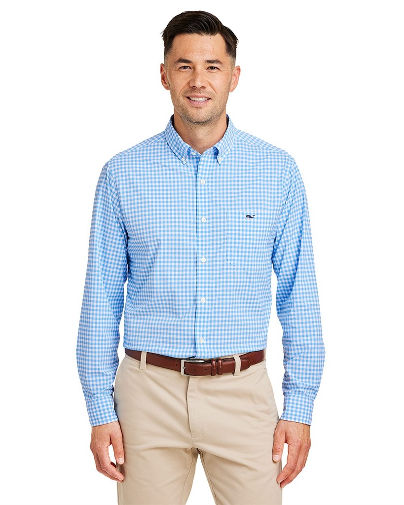 W012060 - Vinyard Vines - Men's On-The-Go Nylon Gingham Shirt