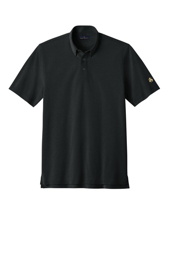 BB18222 - Brooks Brothers® Pinpoint Pique Dress Polo (4XL, Deep Black)